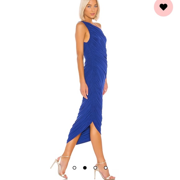 Norma Kamali Diana Gown Berry Blue - Picture 3 of 5